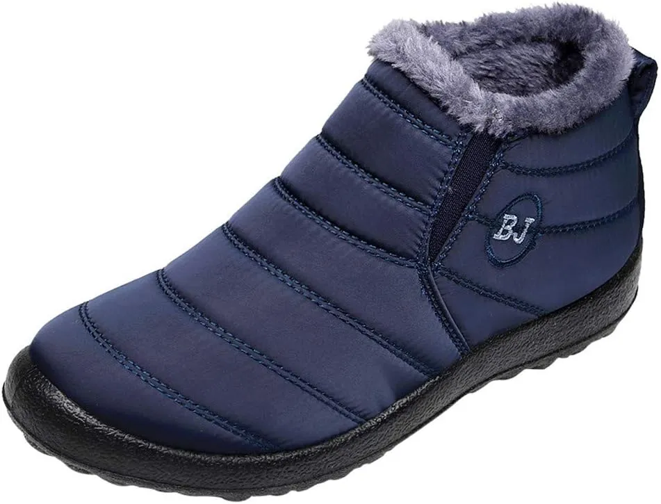 Waterproof Winter Boots Women Wide Width Winter Snow Boots for Women Size 12 Fur Lined Mid Calf Winter Boots Women Womens Rubber Boots Waterproof Size 11 Botas Termicas Para Mujer Con Casquillo