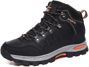 Winter Men's Boots Plush Warm Men's Snow Boots Waterproof Men's Ankle Boots Breathable Handmade Outdoor Men Hiking Boots