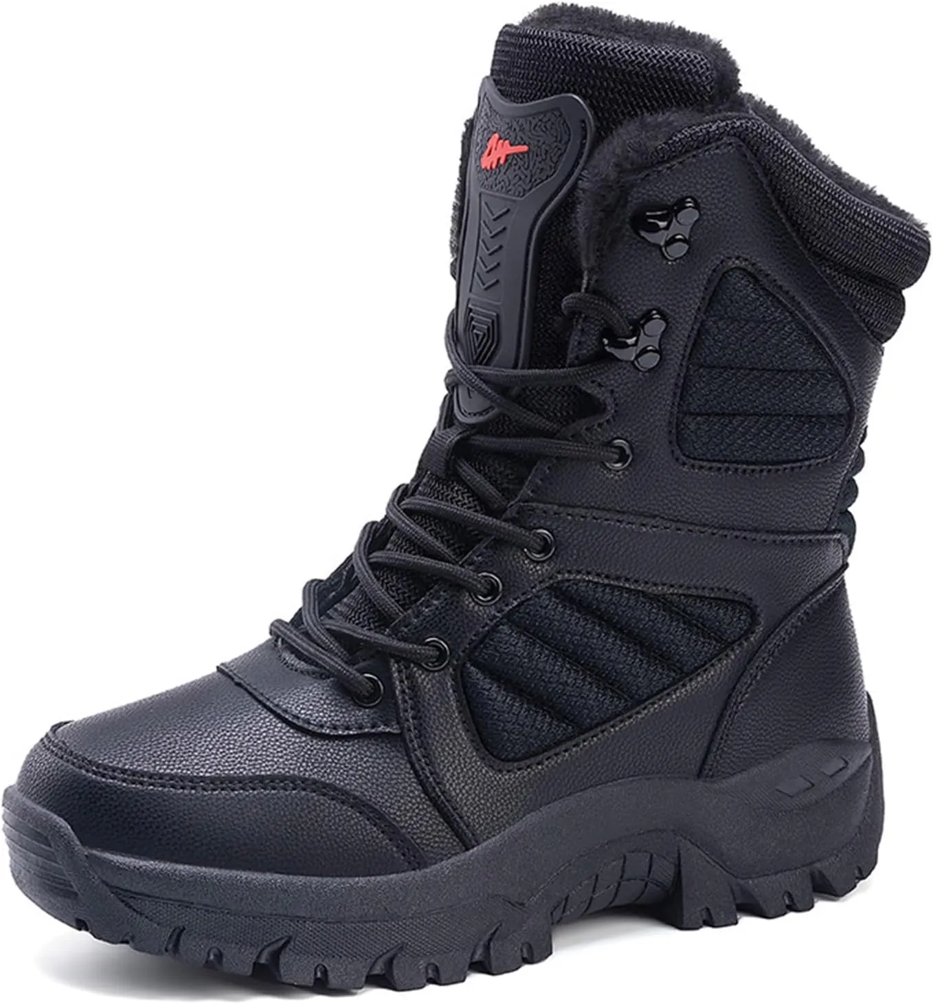 Winter Work Boots,Outdoor High Top Cold-Weather Warm Snow Boots for Men,Comfortable Slip Resistant Snow Shoes for Mens Waterproof,for Camping/Hiking