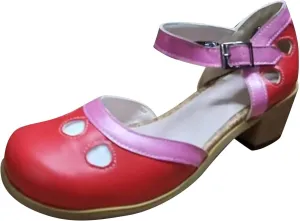 Women's Cute Colorblock Summer Sandal Hook and Eye High Heel Spring Vacation Casual Sandals Closed Toe Lovely Shoes
