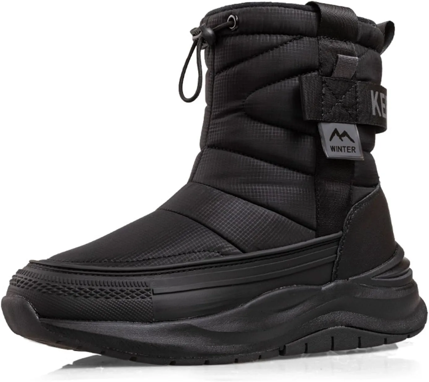 Womens Slip-On Winter Boots,Outdoor Walking Protect Ankle Winter Hiking Boots Women,Comfortable Fur Lined Warm Snow Boots for Women,Waterproof